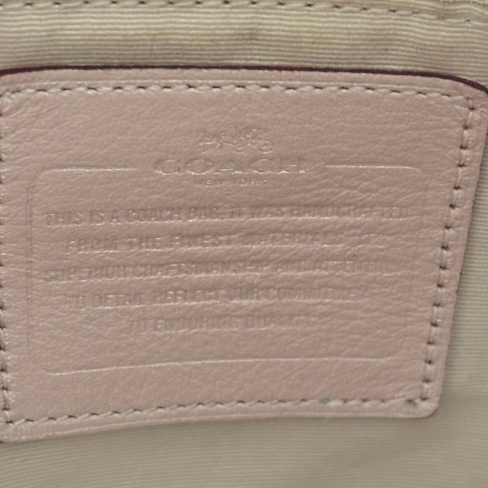 Coach Pink Tote Bag with Metallic Hardware - Picture 6 of 17